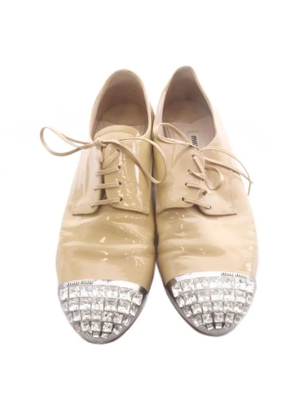 Miu Miu Miu Pumps Bijou Beige Heel 37